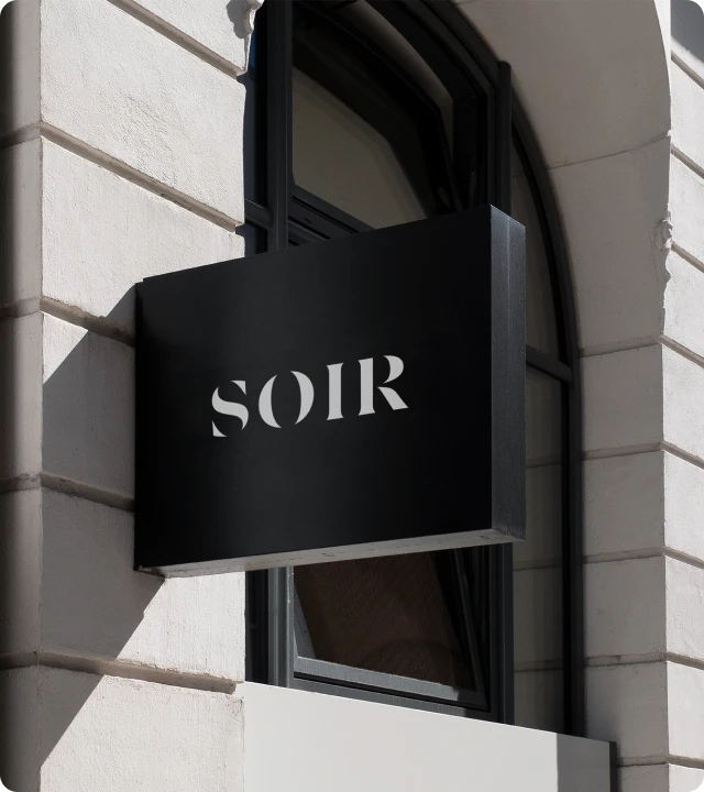 SOIR headquarters sign
